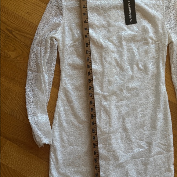 White Sequin Dress - Picture 4 of 6